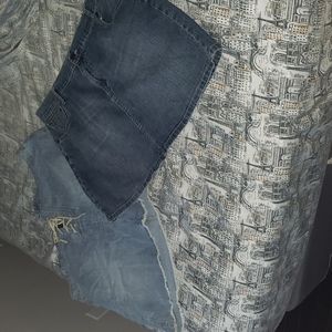 2 denim skirt bundle